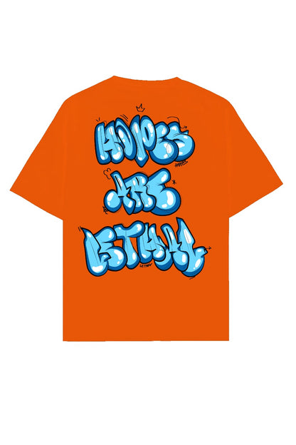 Orange Graffiti Tee