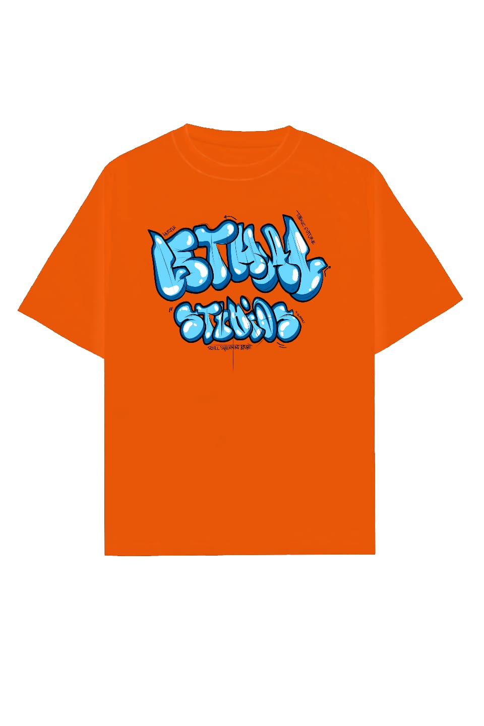 Orange Graffiti Tee